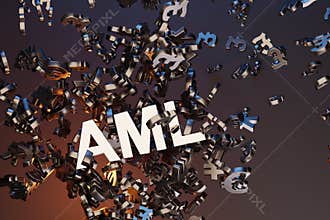 Anti Money Laundering Concept AML