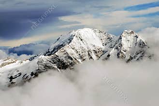 Caucasus mountains panorama / landscape