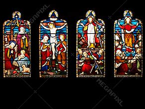 Life of Jesus Christ in Stained Glass
