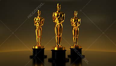 Oscar academy awards gold statue trophy