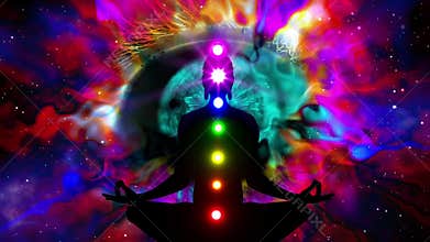 Meditation on the balance of chakras and body energy