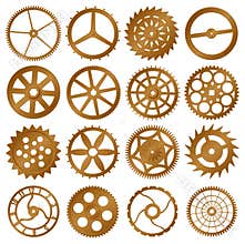Set of vector design elements - watch gears