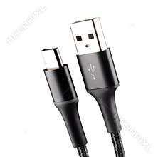 cable usb-c and usb isolated on a white background