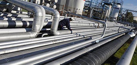 Pipelines and oil refinery