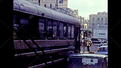 archival Alexandria traffic in Egypt in 1980s