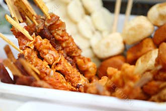 Chinese snack barbecue