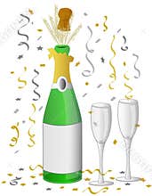 Champagne celebration/eps