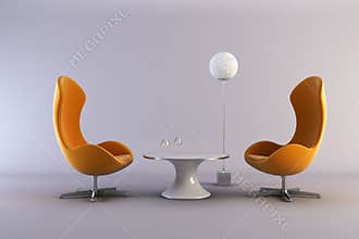 Modern style lounge room