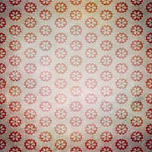 Retro gray pastel dirty parchment background with red ornament shapes pattern