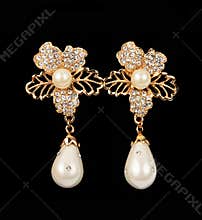 Pearl earrings