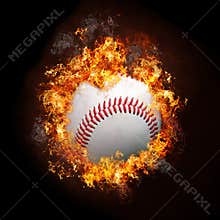 Baseball on Fire