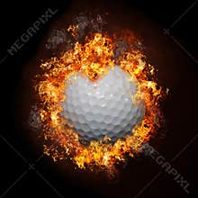 Fire Golf Ball