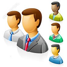 Men user icons