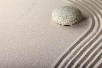 Zen sand stone garden spa background