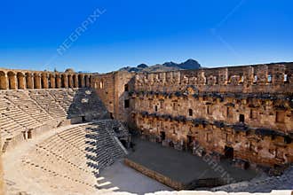 Old amphitheater Aspendos in Antalya, Turkey