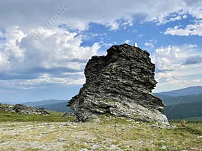 Dyatlov Pass in summer. Northern Urals, Russia