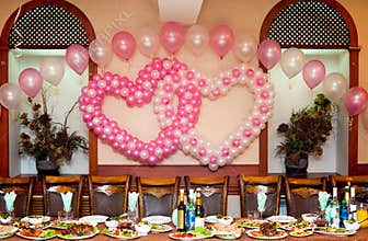 Wedding banquet table