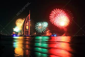 New year fireworks
