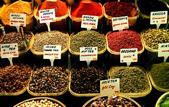 Selection of Spices. Istanbul.