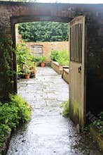 Old Garden Door - Tintinhull House, Somerset, UK