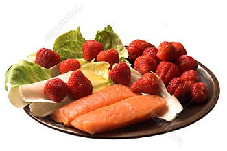 Salmon & Strawberries