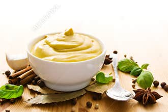 Mustard in bowl