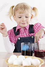 Easter eggs' coloration