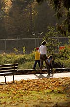 Family outing in the park