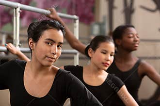 Three Ballet Students