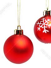 Red christmas balls