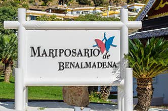 Entrance of the Butterfly Park of Benalmadena, Spain
