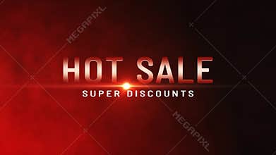 Hot sale. Greater summer discounts dumping,%, percentages, purchases, sale. Artistic intro.