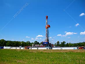 Natural Gas Drilling Worksite