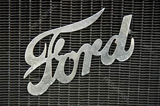 Retro Ford car sign