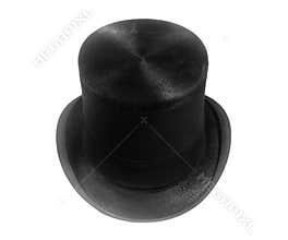retro black top hat