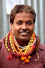 Baba wearing Rudraksh