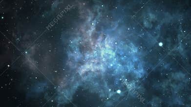 Cosmic nebula looped background