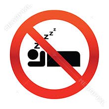 No Snoring Sign