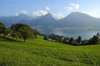 St Wolfgang lake in Austria