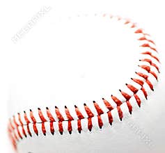 Baseball stich closeup
