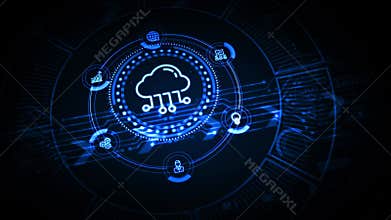 Cloud computing concept. Business, technology, internet and networking concept