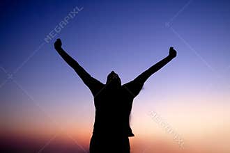 Man Praising at Night