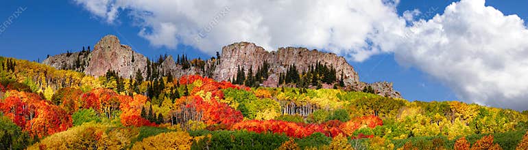 Autumn Landscape in the Rocky Mountains