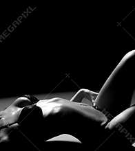 body of a young woman in erotic lingerie