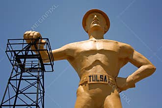 Golden driller in Tulsa, Oklahoma
