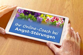 Tablet pc online therapy anxiety disorders german