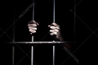 Hands of the prisoner