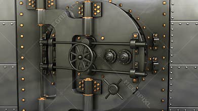 Bank vault opening