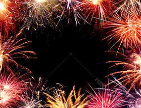 Fireworks Border