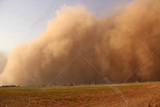 Dust storm approaching